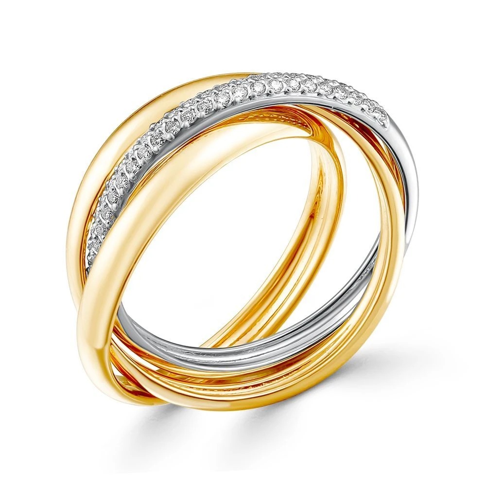 Кольцо, золото, бриллиант, К-179-01